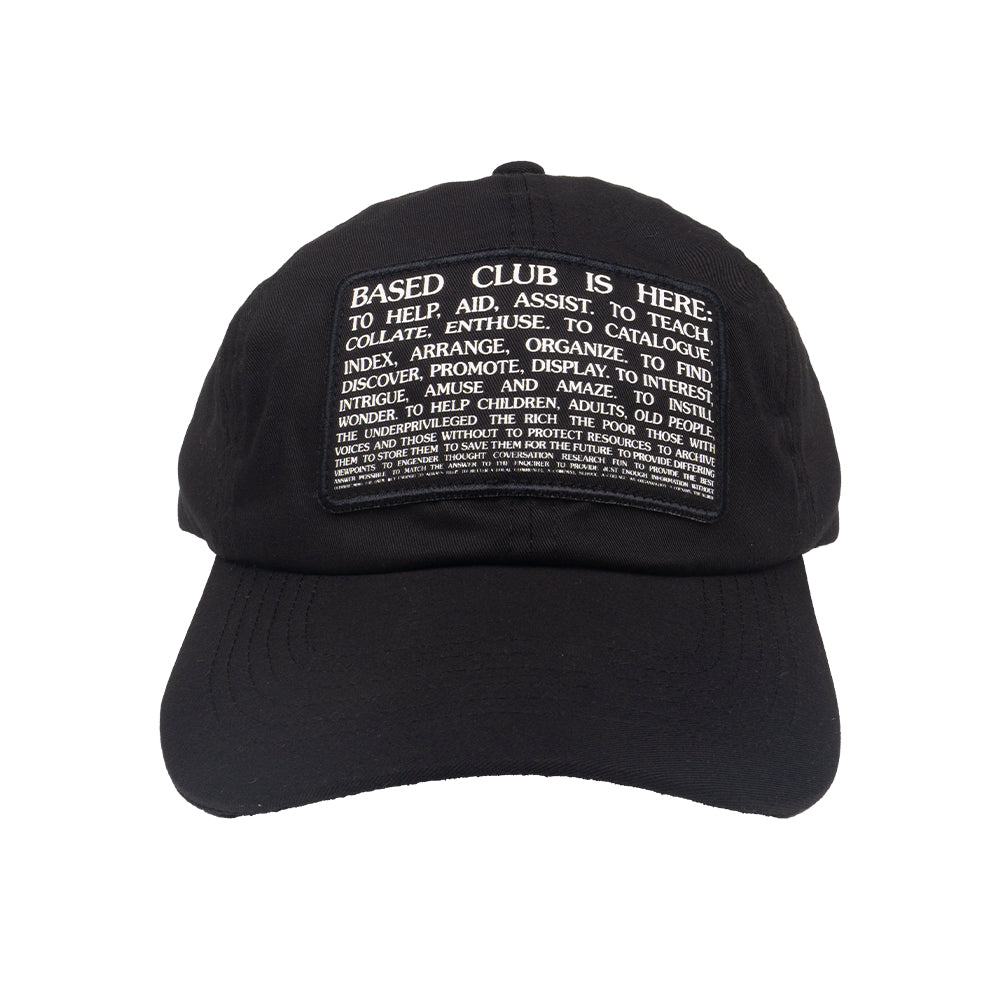 HERE BLACK DAD CAP