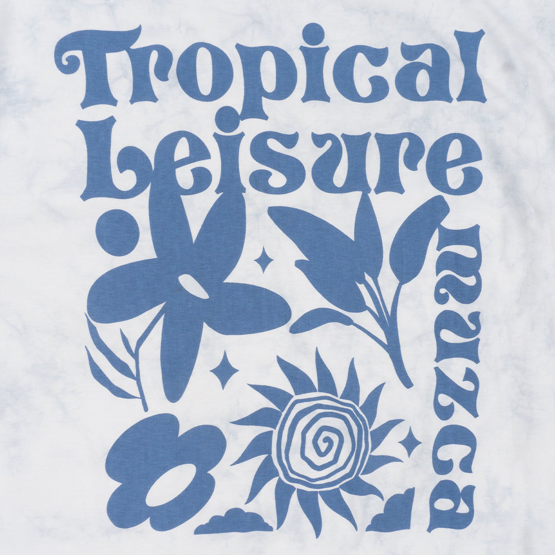 MUZCA MEN TROPICAL LEISURE TIEDYE WHITE