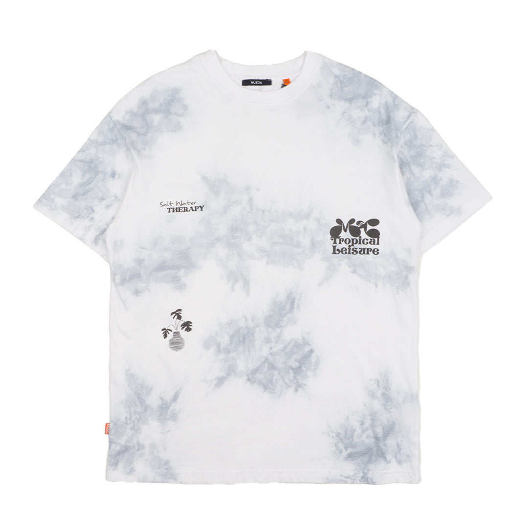 MUZCA MEN COMES THE SUN TIEDYE WHITE