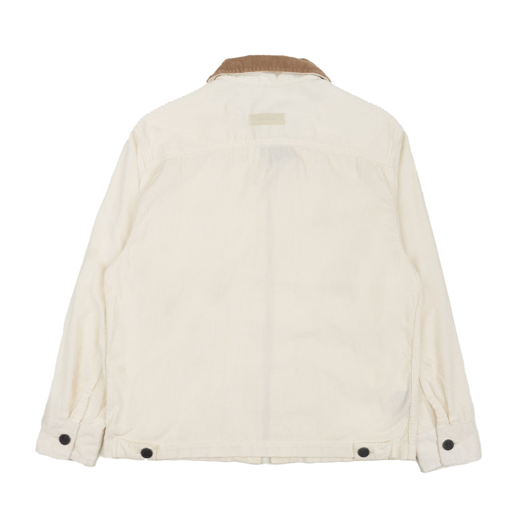 MUZCA MEN CORDUROY BROKEN WHITE TRUCKER JACKET