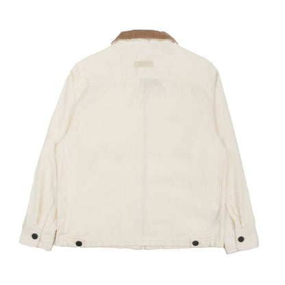 MUZCA MEN CORDUROY BROKEN WHITE TRUCKER JACKET