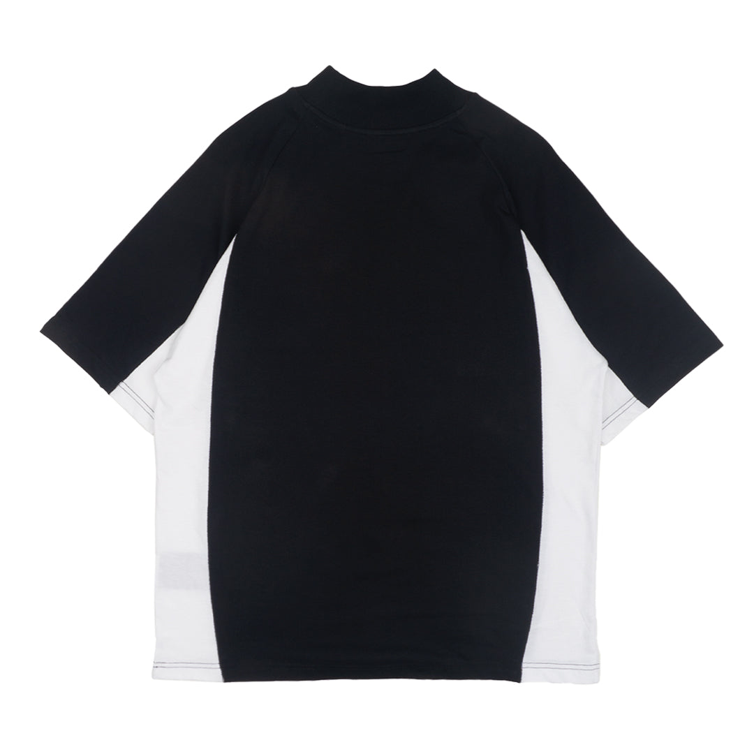 MUZCA MEN TWO TONE BLACK TURTLENECK