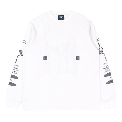 4CLOUT WHITE LONGSLEEVE