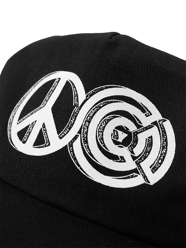 LOGO &amp; PEACE BLACK BALL CAP