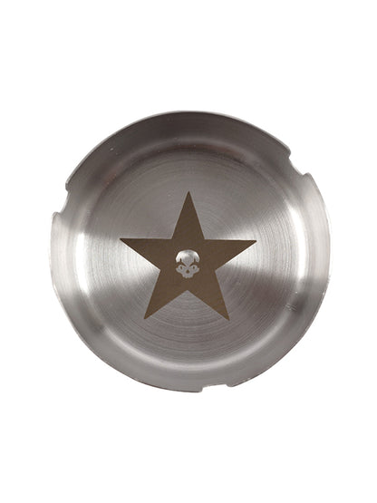 STARS SKULL SILVER ASHTRAY