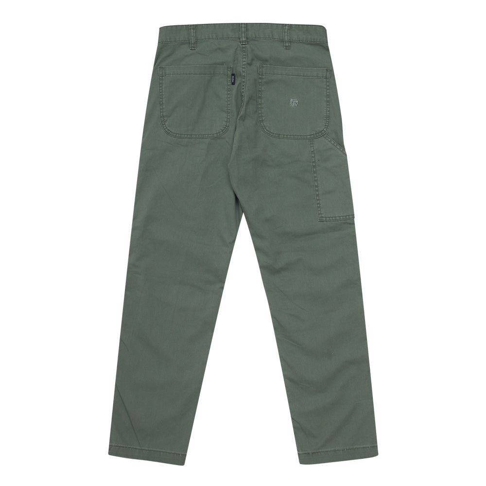 MKV GREEN WASHED DOUBLE KNEE PANTS