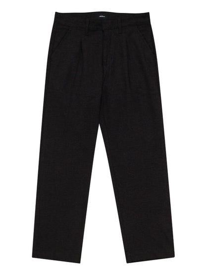 COMPFY TWEED BLACK RELAX PANTS