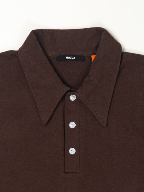 RUGBY GOOD VIBES BROWN POLO SHIRT