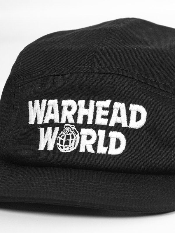 WORLD WARHEAD BLACK 5 PANEL CAP