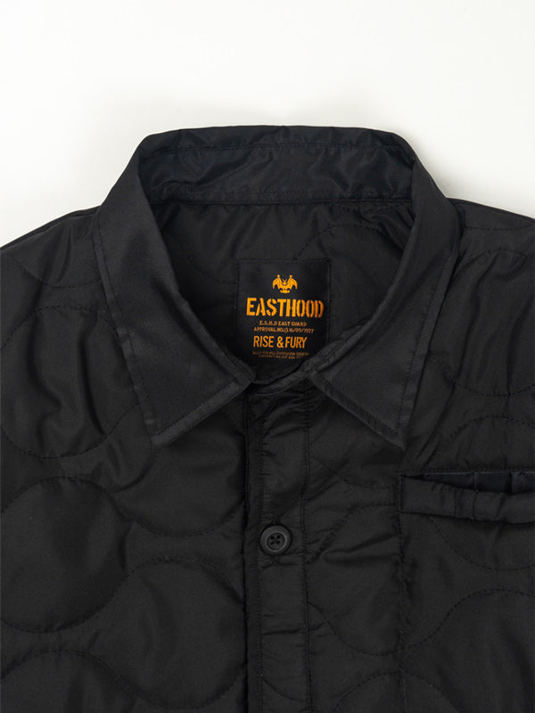 ZORD OVERSHIRT QUILTED BLACK JACKET