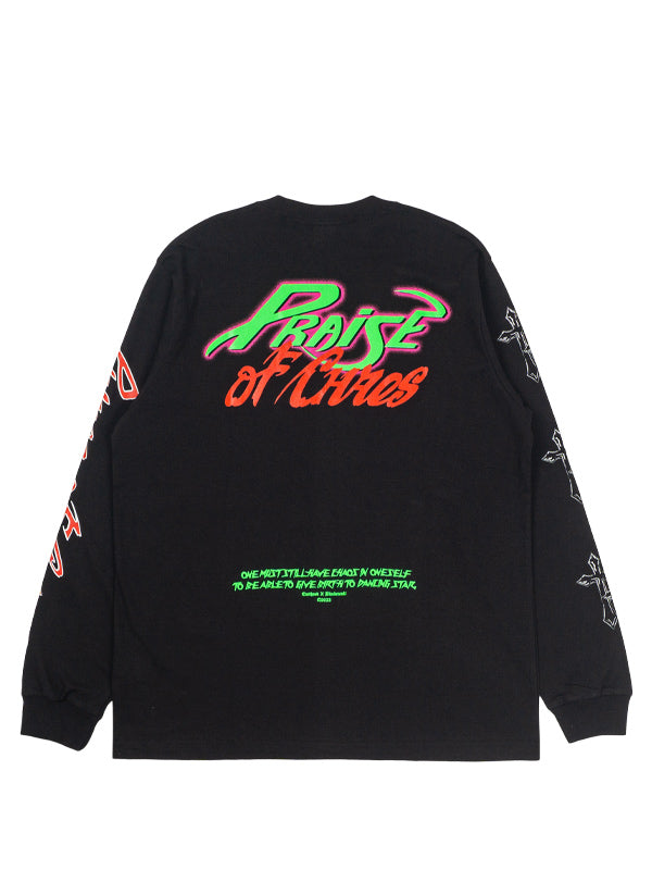 PRAISE OF CHAOS BLACK LONGSLEEVE