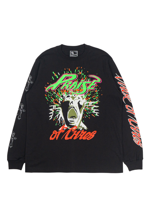 PRAISE OF CHAOS BLACK LONGSLEEVE