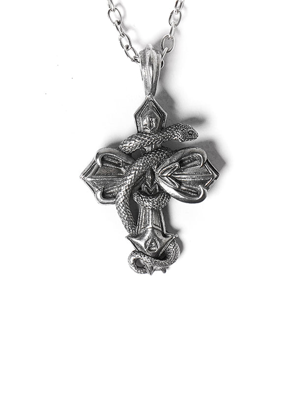 CROSS SILVER NECKLACE